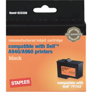 STAPLES Remanufactured Black Ink Cartridge Compatible with Dell 7Y743