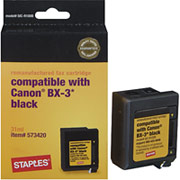 STAPLES Remanufactured Fax Cartridge Compatible with Canon BX-3