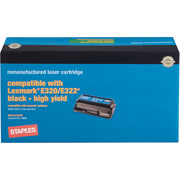 STAPLES Remanufactured Toner Cartridge Compatible with Lexmark E320/E322 Series