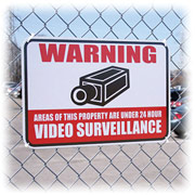 SVAT SGN101 - Aluminum "VIDEO SURVEILLANCE" Warning Sign