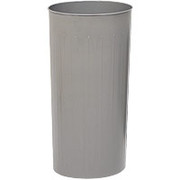 Safco 20-Gallon Round Wastebasket, Charcoal