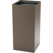 Safco 31-Gallon Recycling Container, Brown, 32"H