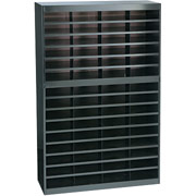 Safco 60 Compartmen EZ STOR Literature Organizer, Black