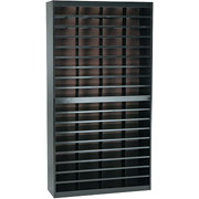 Safco 72 Compartmen EZ STOR Literature Organizer, Black