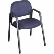 Safco Cava Collection Straight-Leg Guest Chairs, Charcoal