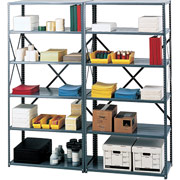 Safco Commercial Steel Shelving, 5 Shelves, 12"D