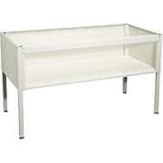 Safco E-Z Sort Table Base With Shelf, Light Gray