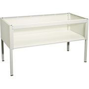 Safco E-Z Sort Table Base With Shelf, Light Gray