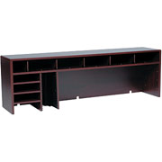 Safco High-Clearance Wood Desktop Organizer, Mahogany, 5 Dividers