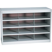 Safco Metal E-Z Stor Project Centers, Gray, 12 Compartments