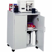 Safco Mobile Refreshment Center, 31"H x 23"W x 18"D, Gray