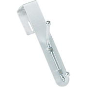 Safco Over-The-Panel Double Hook, Satin Aluminum Base