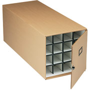 Safco Stackable Corrugated Fiberboard Roll File, 3 1/2 Tube Size