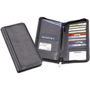 Samsill Zipper Passport Wallet