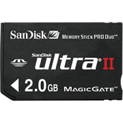 SanDisk 2GB Ultra II Memory Stick Pro Duo