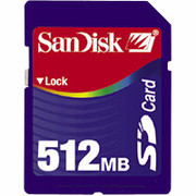 SanDisk 512MB SD Card