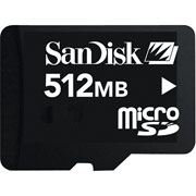SanDisk 512MB microSD Card
