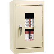 Sandusky Clear View Single Door Cabinet, Putty