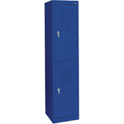 Sandusky Double Tier Storage Locker, Blue