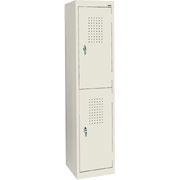 Sandusky Double Tier Storage Locker, Putty