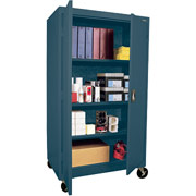 Sandusky Extra Large Mobile Storage Cabinet, 60"H x 46"W x 24"D, Charcoal