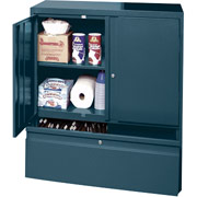 Sandusky File and Store Counter Cabinet, 42"H x 36"W x 18"D, Charcoal