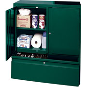 Sandusky File and Store Counter Cabinet, 42"H x 36"W x 18"D, Green