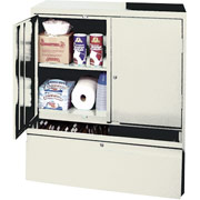 Sandusky File and Store Counter Cabinet, 42"H x 36"W x 18"D, Putty