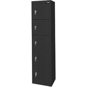 Sandusky Five Tier Storage Locker, Black