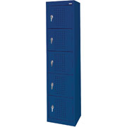 Sandusky Five Tier Storage Locker, Blue