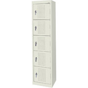 Sandusky Five Tier Storage Locker, Putty