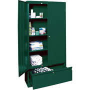 Sandusky Large File and Store Cabinet, 72"H x 36"W x 18"D, Green
