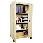 Sandusky Large Mobile Storage Cabinet, 60"H x 36"W x 24"D, Charcoal
