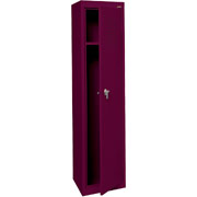 Sandusky Single Tier Storage Locker, Burgundy