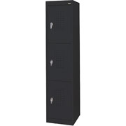 Sandusky Triple Tier Storage Locker, Black