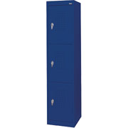 Sandusky Triple Tier Storage Locker, Blue