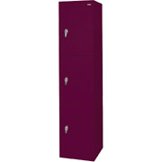 Sandusky Triple Tier Storage Locker, Burgundy