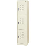 Sandusky Triple Tier Storage Locker, Putty