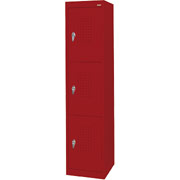 Sandusky Triple Tier Storage Locker, Red