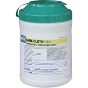 Sani-Cloth HB Large Alcohol Free Disinfectant Disposable Wipes