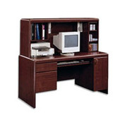 Sauder Cornerstone Collection Computer Desk & Hutch, Cherry Finish, Box 1 of 2