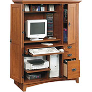 Sauder Mission Computer Armoire