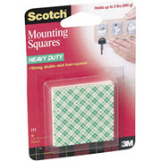 Scotch 1" Mounting Squares, 16/Pack