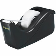 Scotch C60 Two-Tone Desktop Tape Dispenser, Black