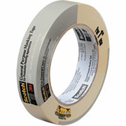 Scotch Commercial-Grade Masking Tape, .94" x 60 Yards