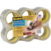 Scotch Commercial-Performance Packaging Tape, Clear, 3" x 54.6 Yards, 6 Rolls