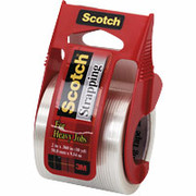 Scotch Heavy-Duty Strapping Tape w/ Dispenser, 2" x 10 Yards