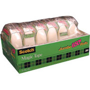Scotch Magic Tape with Handheld Dispenser, 3/4" x 18 Yds, 6/Pack