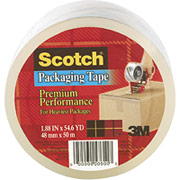 Scotch Premium-Performance Packaging Tape, Clear, 1.88" x 54.6 yds, Each