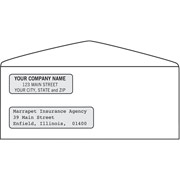 Self Seal White Double Window Envelopes for QuickBooks and Peachtree Forms